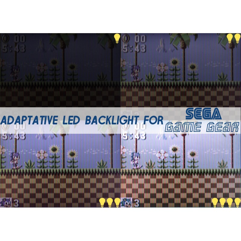 Adaptative Backlight for Game Gear